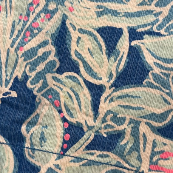 Lilly Pulitzer  print Bay Blue Into the Deep Callahan Shorts Size 0 - Picture 4 of 13